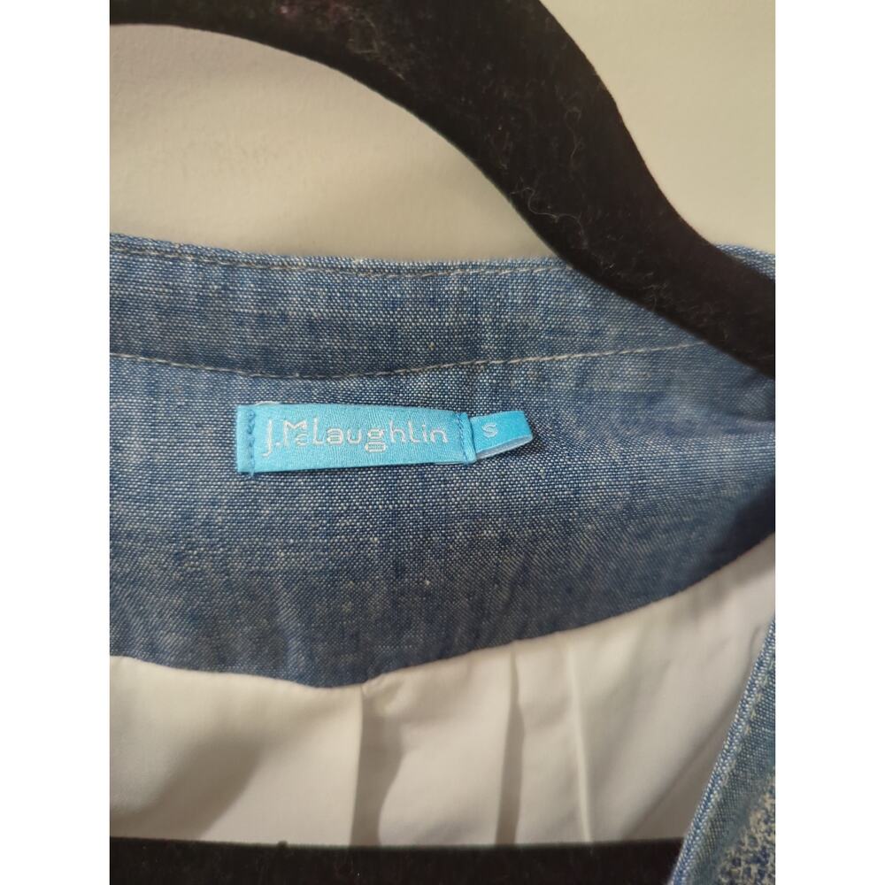 J McLaughlin Blue Textured Adella Jacket - Picture 3 of 7